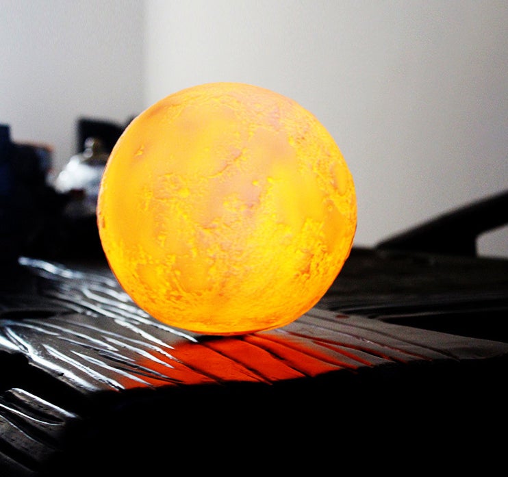 Junips | Creative Mini Rechargeable 3D Printed Moon 1-Light LED Table Lamp