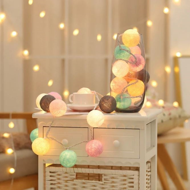 Junips | Ballton - Cotton glowing ball swing | Various color combinations