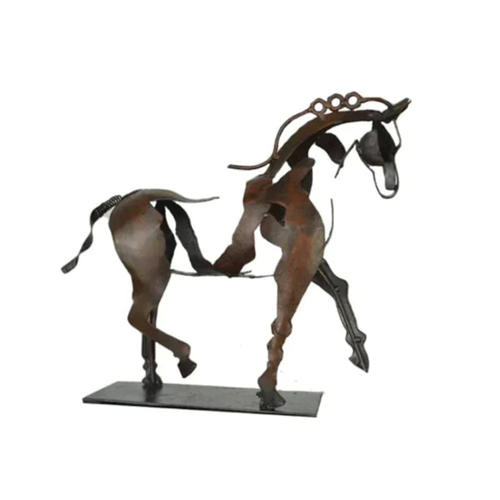 Junips | Horse Sculpture - AdonisMetal - Rustic Elegance - Timeless Decorative Piece