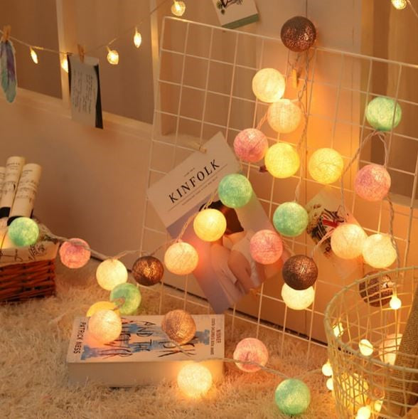 Junips | Ballton - Cotton glowing ball swing | Various color combinations