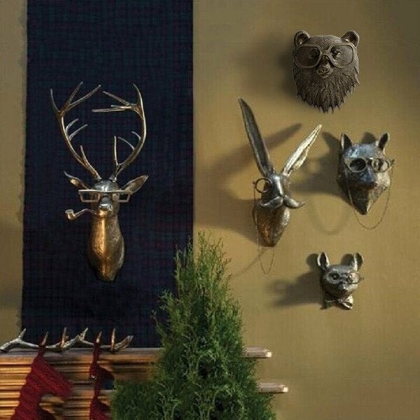 Junips | Unique animal head wall decoration for home