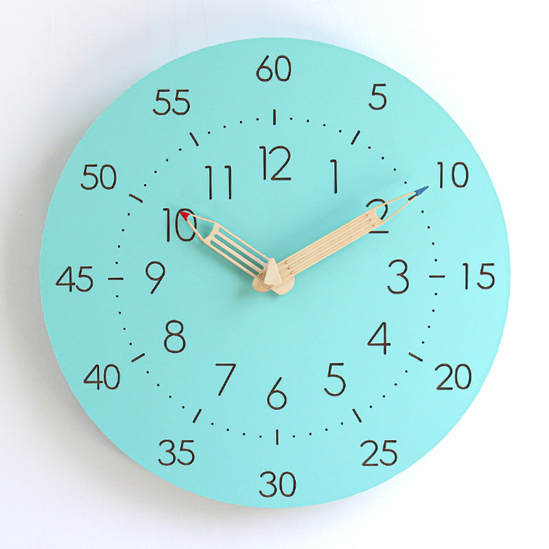 Junips | Learning Time Children's Room Silent Wall Clock