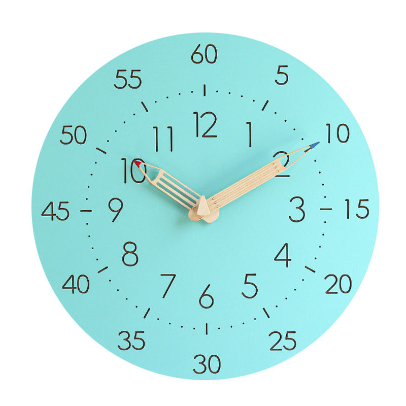 Junips | Learning Time Children's Room Silent Wall Clock