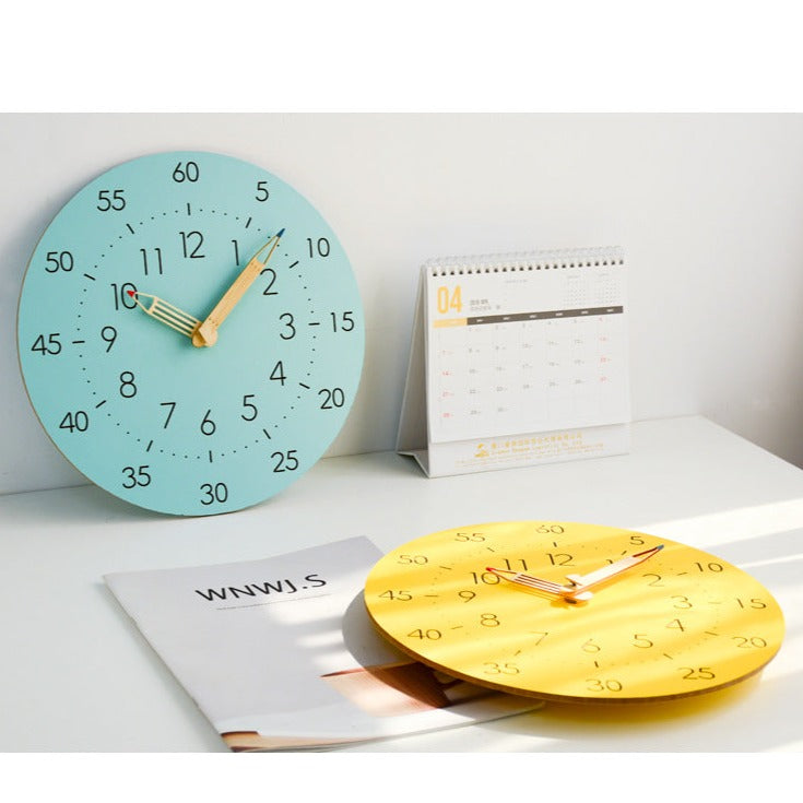 Junips | Learning Time Children's Room Silent Wall Clock
