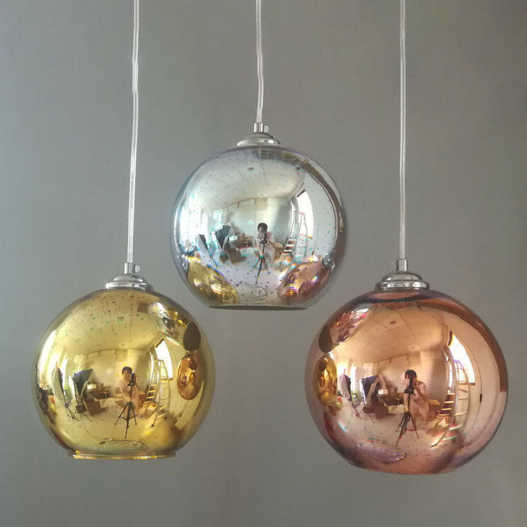 Junips | Modern creative 3D colorful firework glass 1-light dome pendant lamp