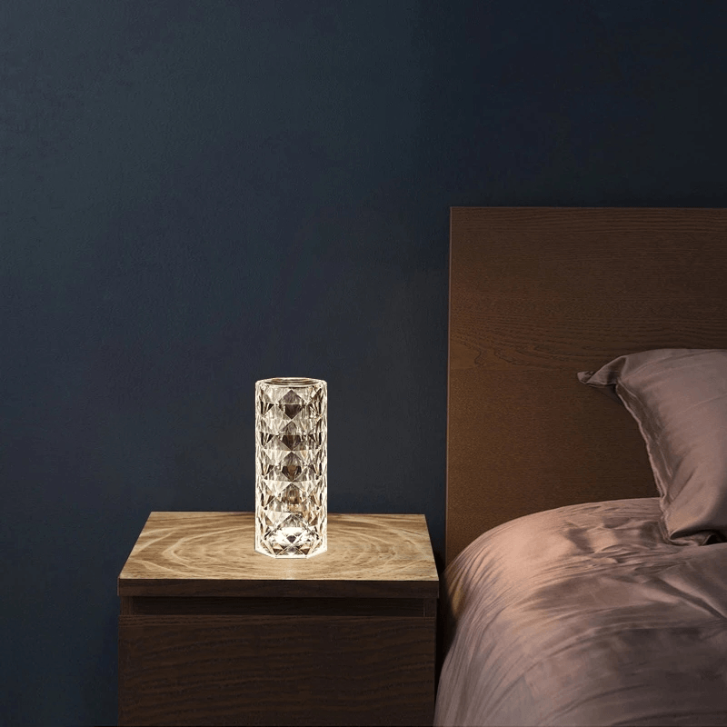 Junips | Rose Rays Crystal Diamond Table Lamp