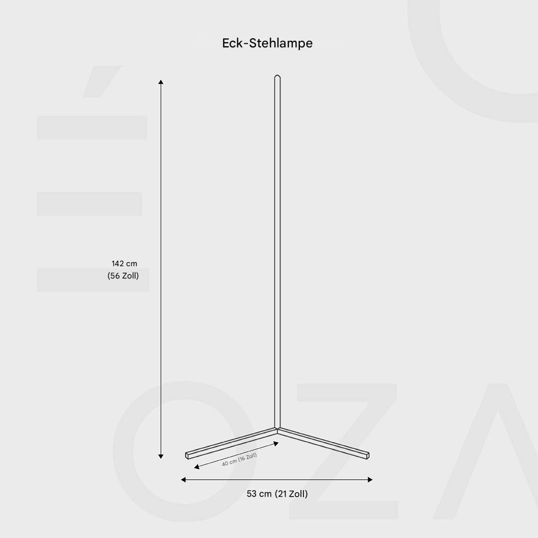 Junips | Modern Corner LED Floor Lamp – Space-Saving Minimalist Design with Soft Ambient Lighting