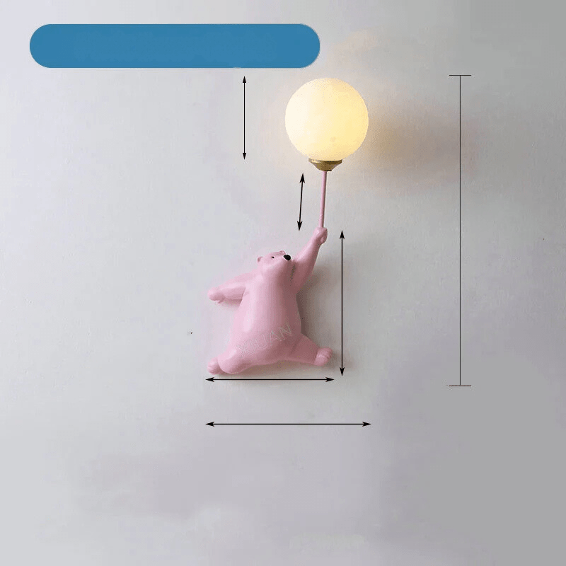 Junips | FairyGlow – Cartoon Wall Light for Kids | Magical Night Light with 3D Moon Design