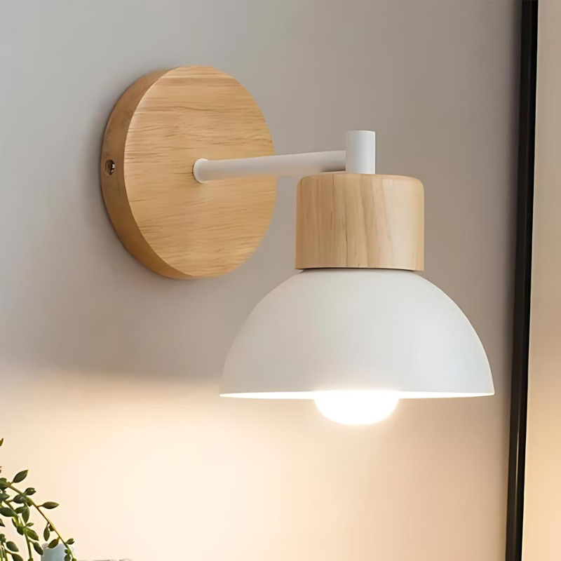 Junips | Stylish wall lamp made of wood for a harmonious home