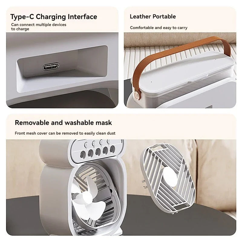 Junips | 3 in 1 Portable Air Conditioner with Night Light and Humidifier