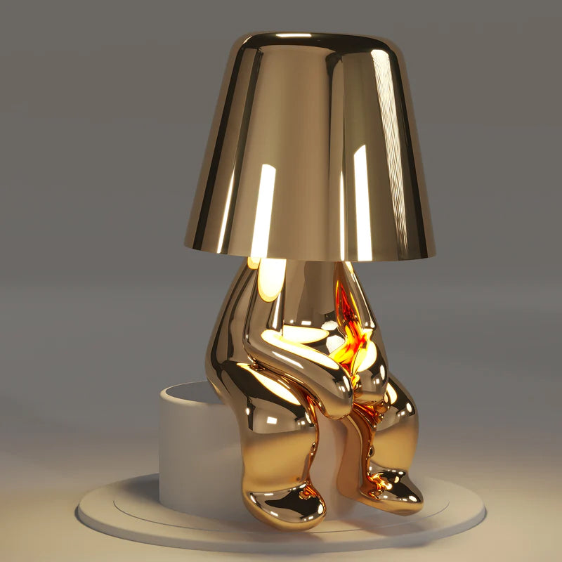 Junips | Thinker Little Golden Man Table Lamp