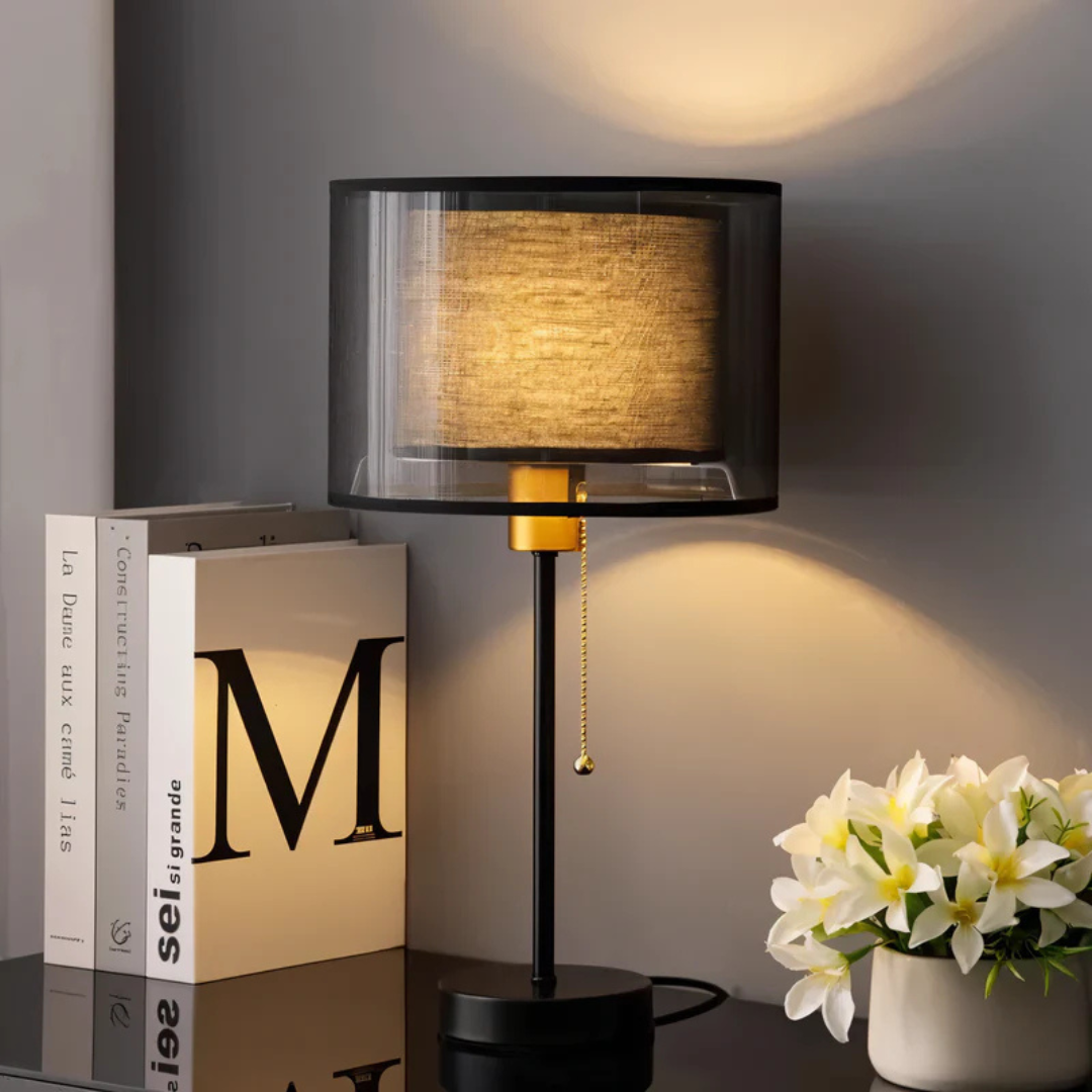 Junips | Table Lamp with Double Fabric Shade