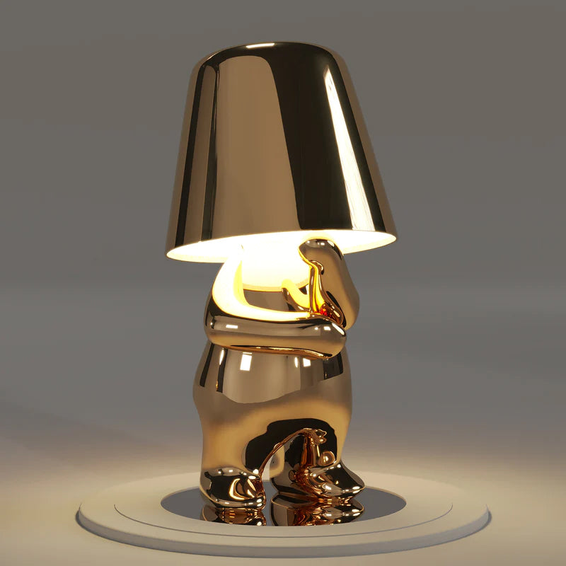 Junips | Thinker Little Golden Man Table Lamp