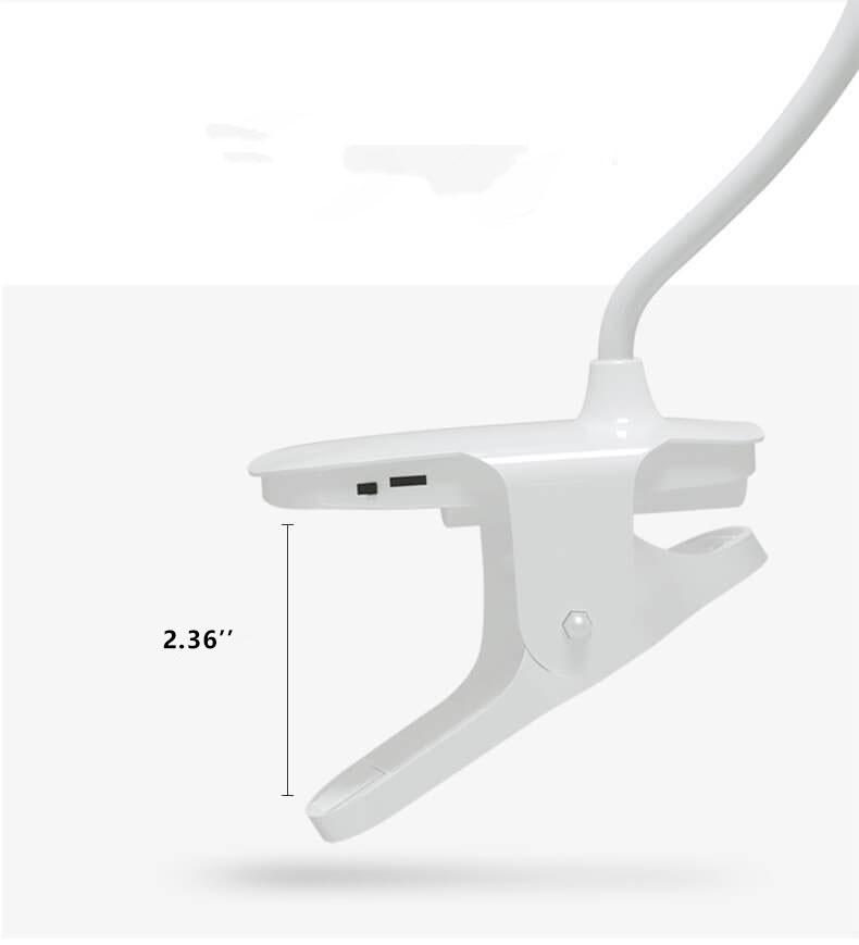 Junips | Simple LED Clip Desk Lamp Rechargeable Eye Protection Night Light