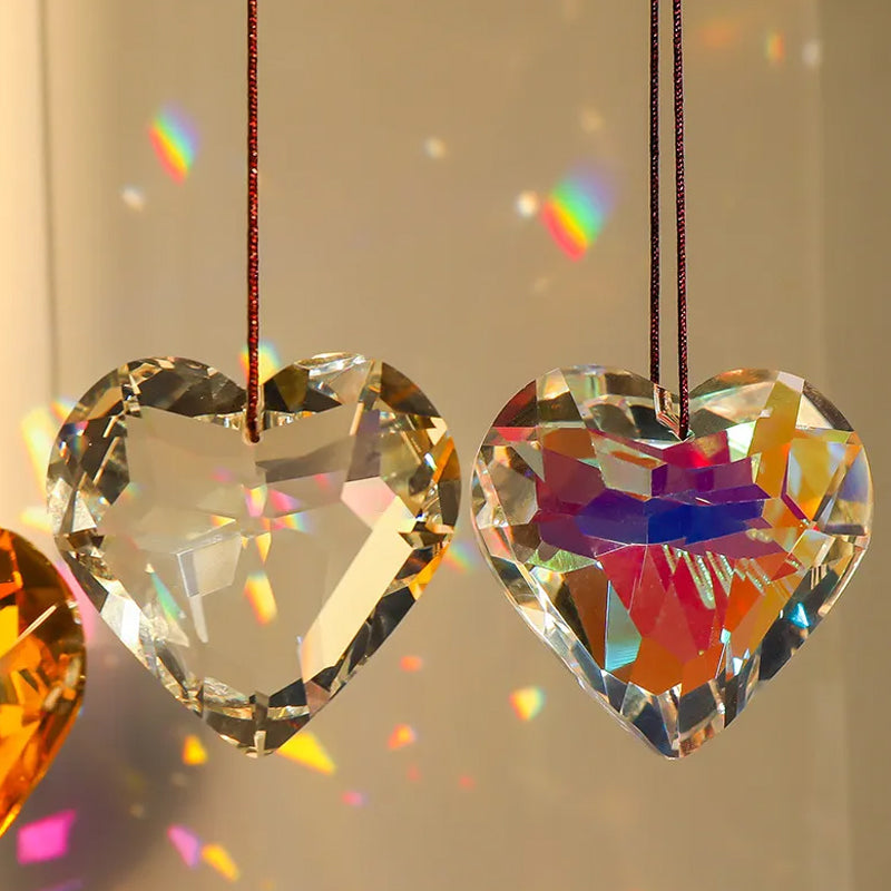 Junips | Hanging Heart Sun Catcher Prism Crafts