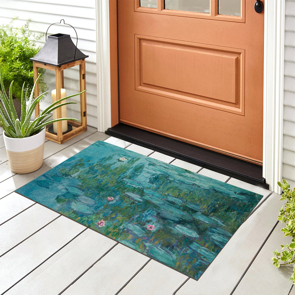 Junips | Monet Water Lily PVC Entrance Mat