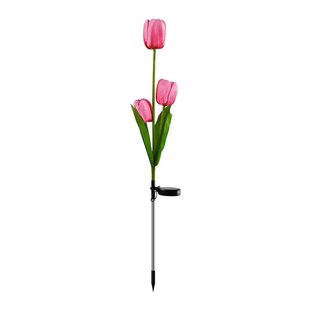 Junips | Solar Tulip Lawn Light Outdoor Garden LED Tulip Flower Light Ground Stake Landscape Light
