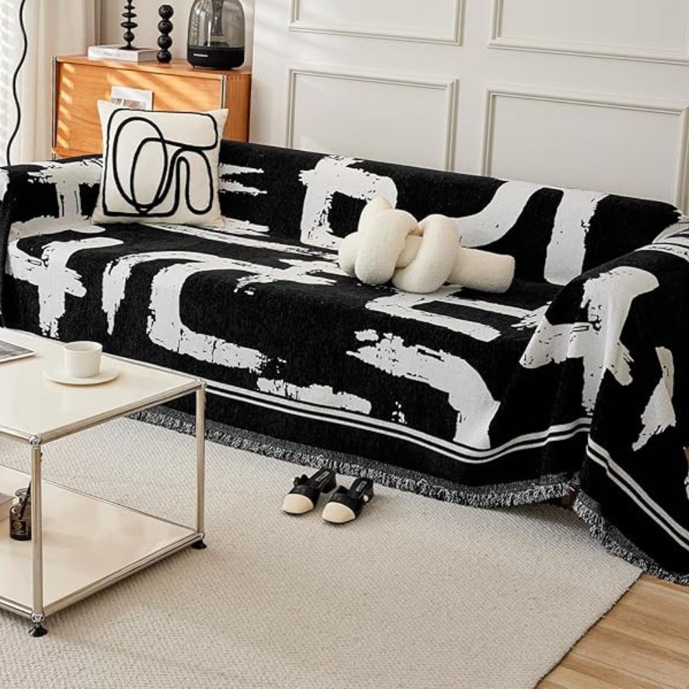 Junips | Brushstroke Art Sofa Cover