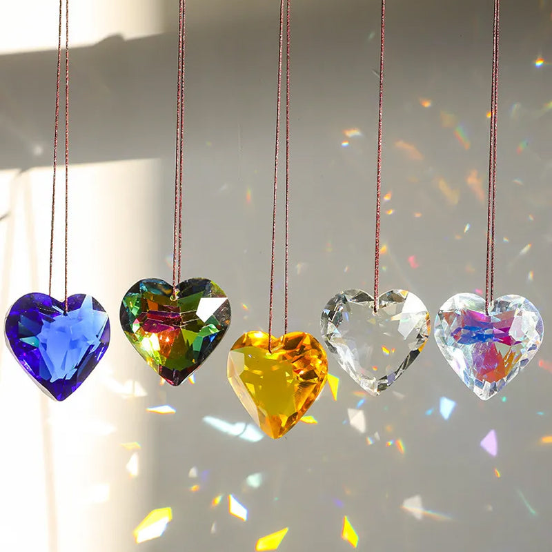 Junips | Hanging Heart Sun Catcher Prism Crafts