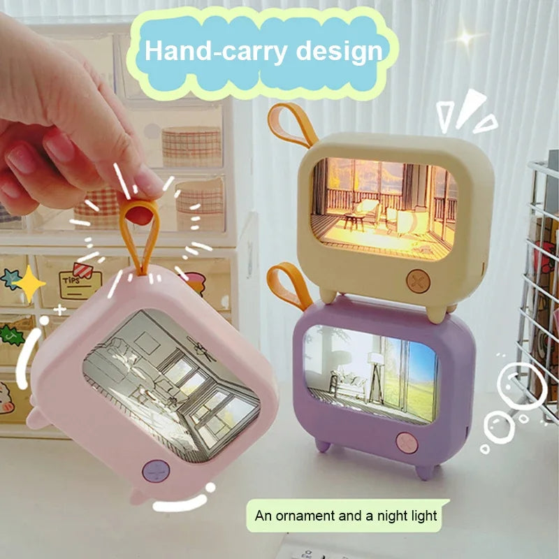 Junips | Mini TV Painting LED Night Light