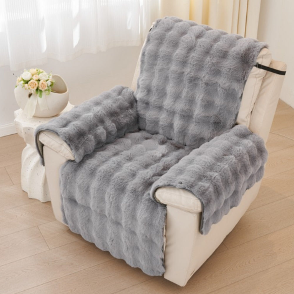 Junips | Faux Fur Recliner Sofa Cover