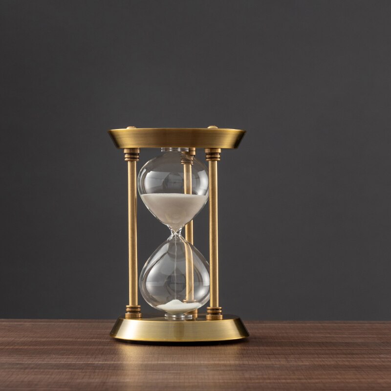 Junips | 3/5/10 Minutes Retro Metal Craft Hourglass Pendulum Home Office Desktop Arrangement Ornament Sand Timer Sand Glass Decoration