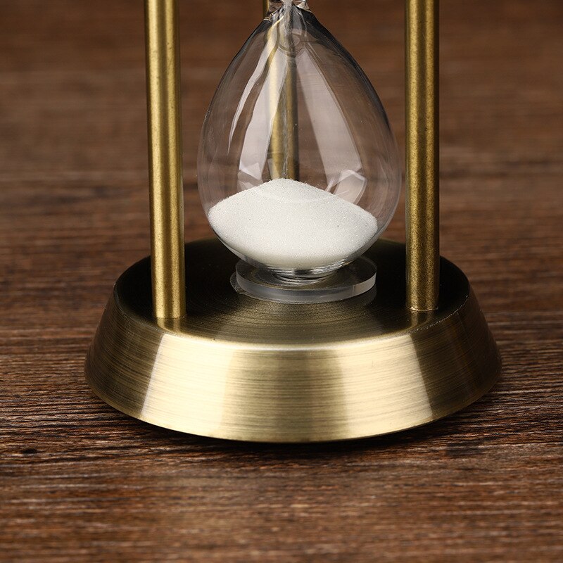 Junips | 3/5/10 Minutes Retro Metal Craft Hourglass Pendulum Home Office Desktop Arrangement Ornament Sand Timer Sand Glass Decoration