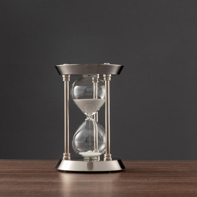 Junips | 3/5/10 Minutes Retro Metal Craft Hourglass Pendulum Home Office Desktop Arrangement Ornament Sand Timer Sand Glass Decoration