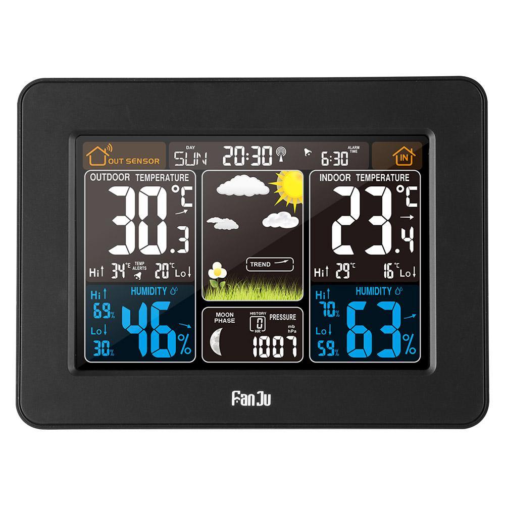 FanJu FJ3365 Weather Control Rectangle Color Display Smart Watch