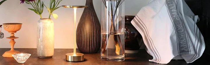 Junips | Wireless Table Lamp - Dimmable & Rechargeable Waterproof Desk Light