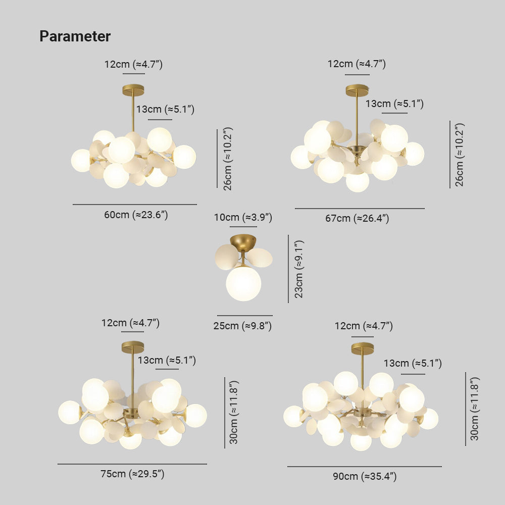 Junips | Flower Branch Chandelier Living Room