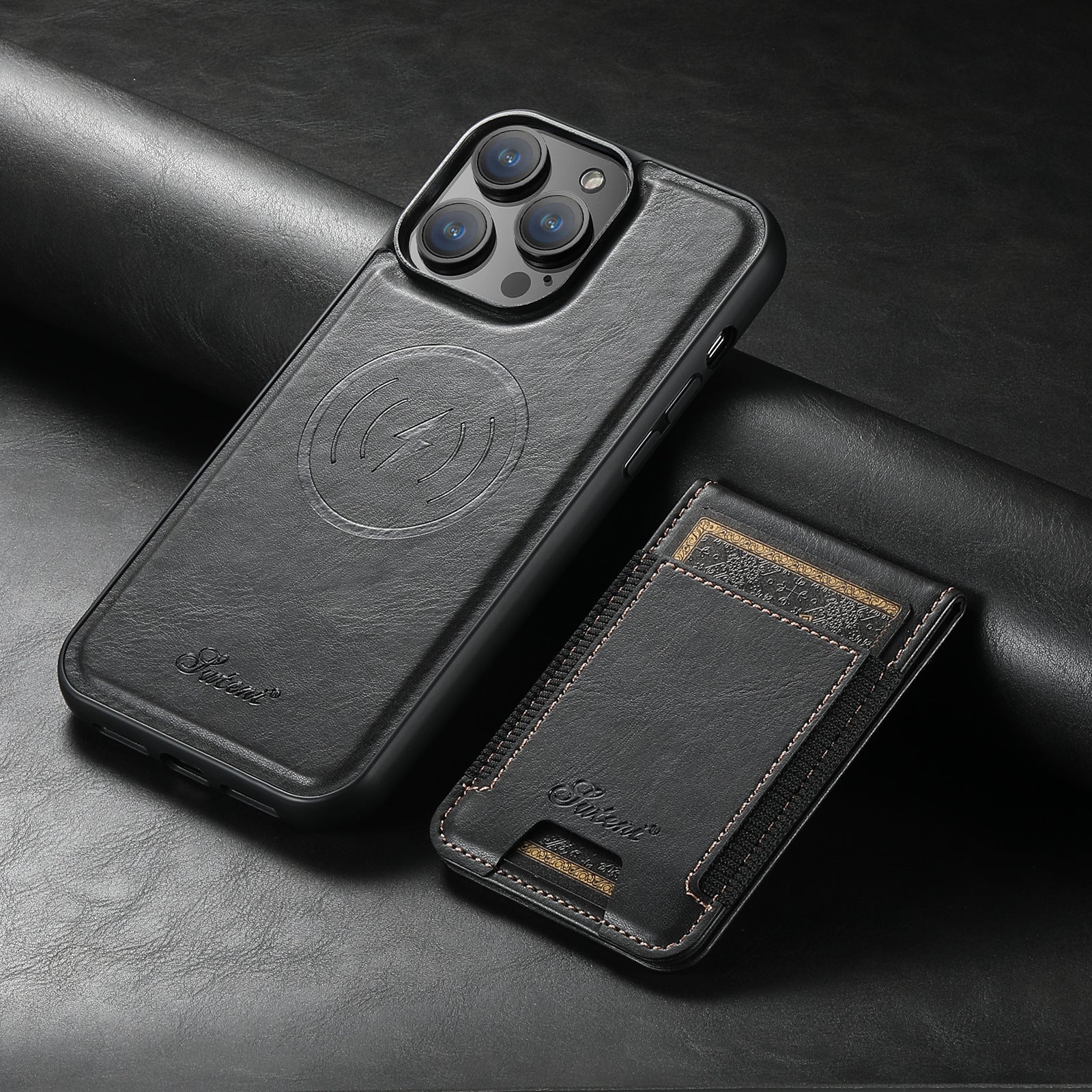 Junips | Leather phone case with card holder and MagSafe compatibility
