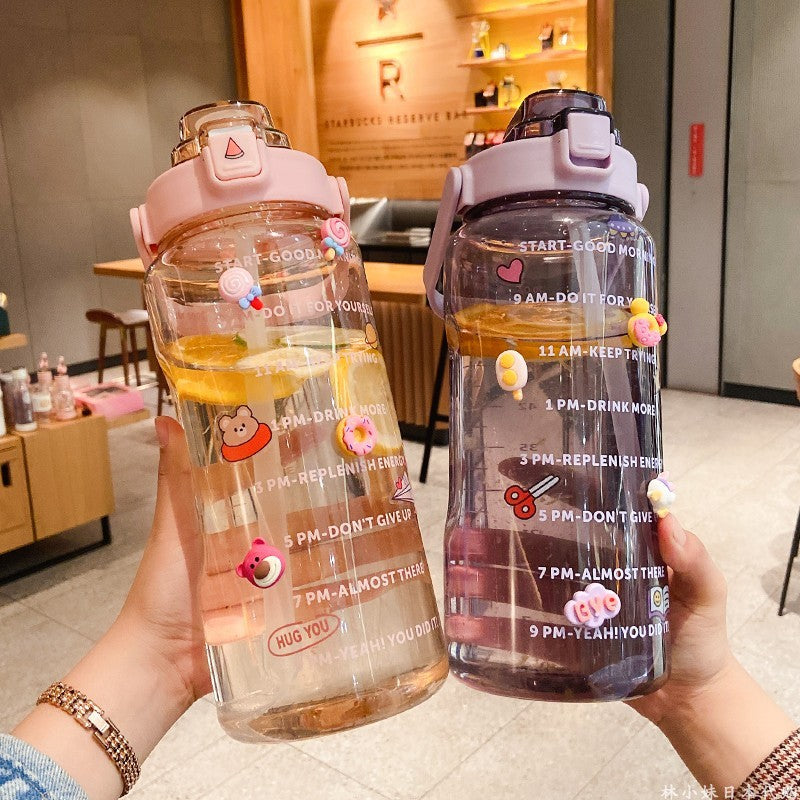 Junips | Large Plastic Cup Portable Water Bottle