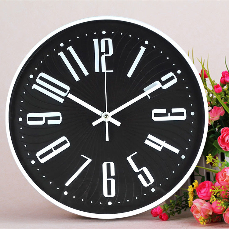 Junips | Large Letter Classroom Silent Clock 30 cm Battery Operated