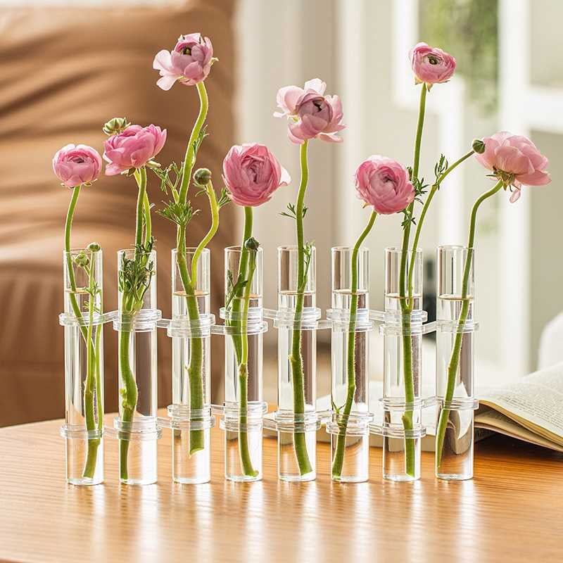 Junips | Flexible Flower Vases with Hinges | Modern Glass Tube Vase