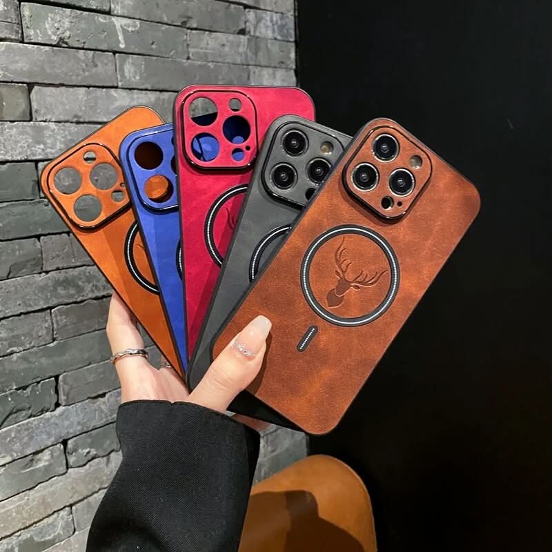 Junips | Deer Leather iPhone Case MagSafe Wireless Charging