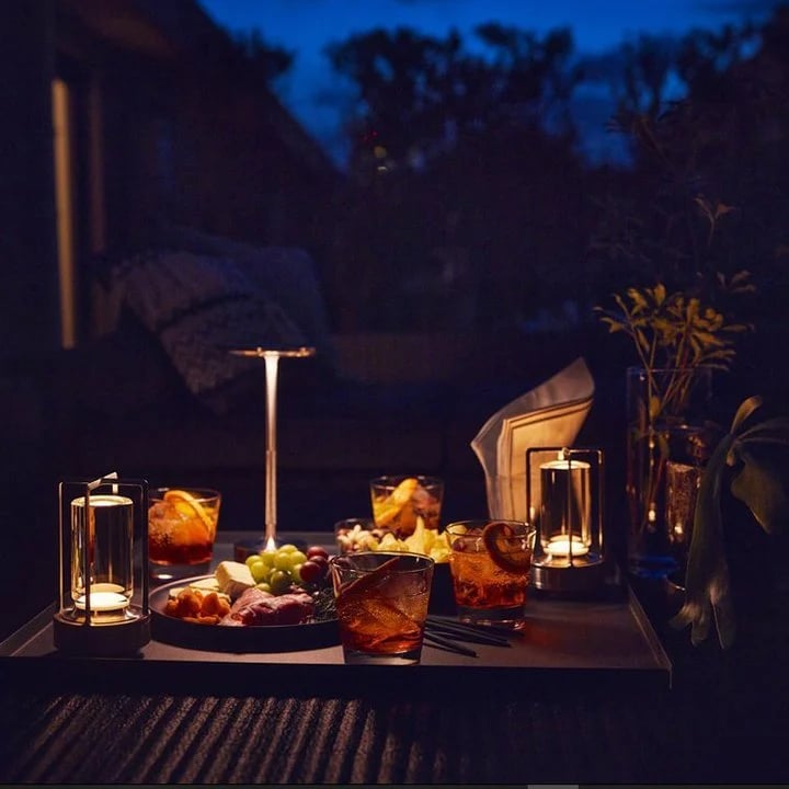 Junips | Cordless Table Lamp - Dimmable & Rechargeable Waterproof Desk Light