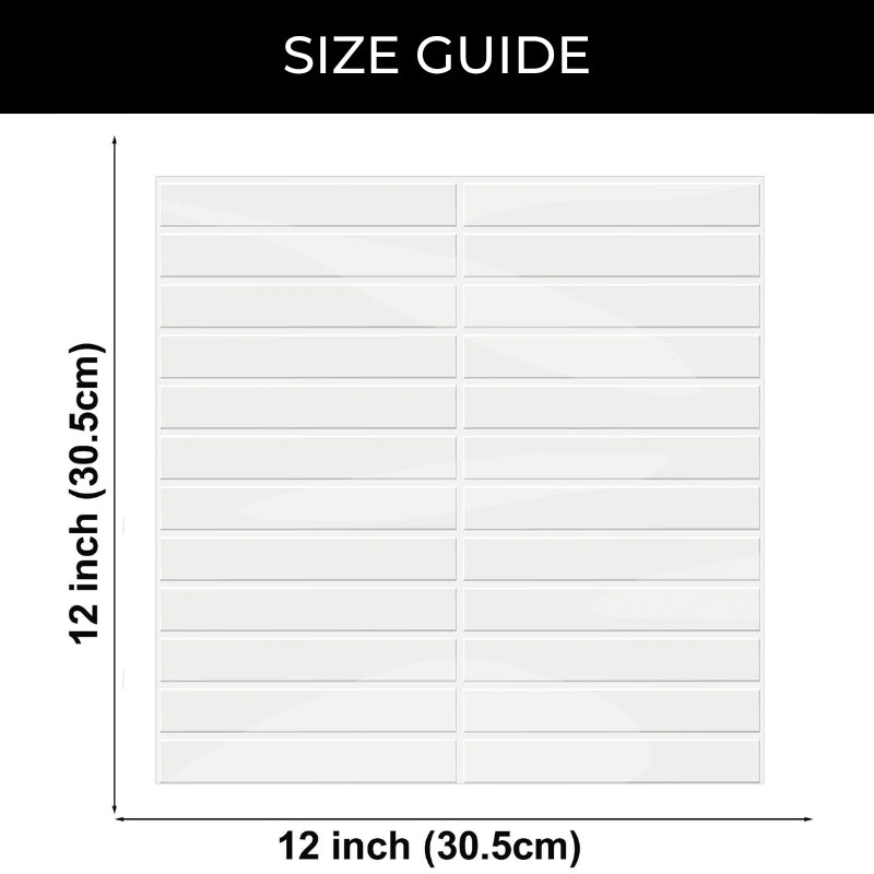 Junips | Self-adhesive 3D DIY Kit Kat tiles in glossy white