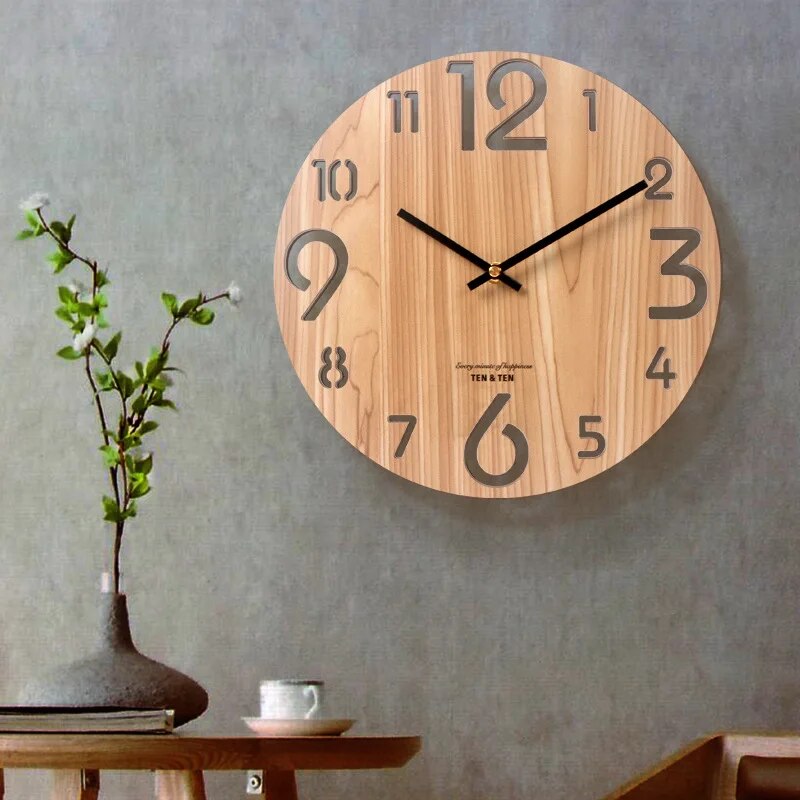 Junips | 3D Wall Clock Made of Wood