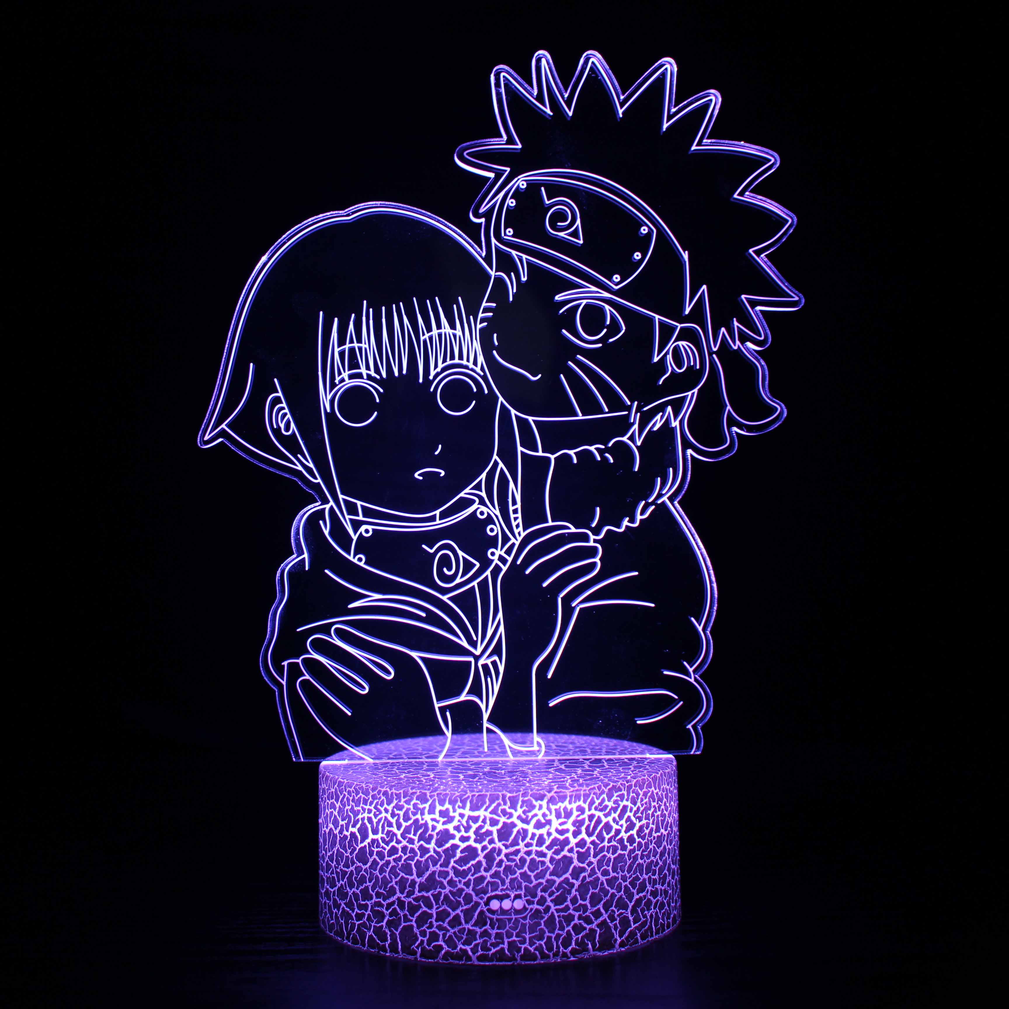 Junips | Naruto & Hinata Character 3D Optical Illusion Lamp
