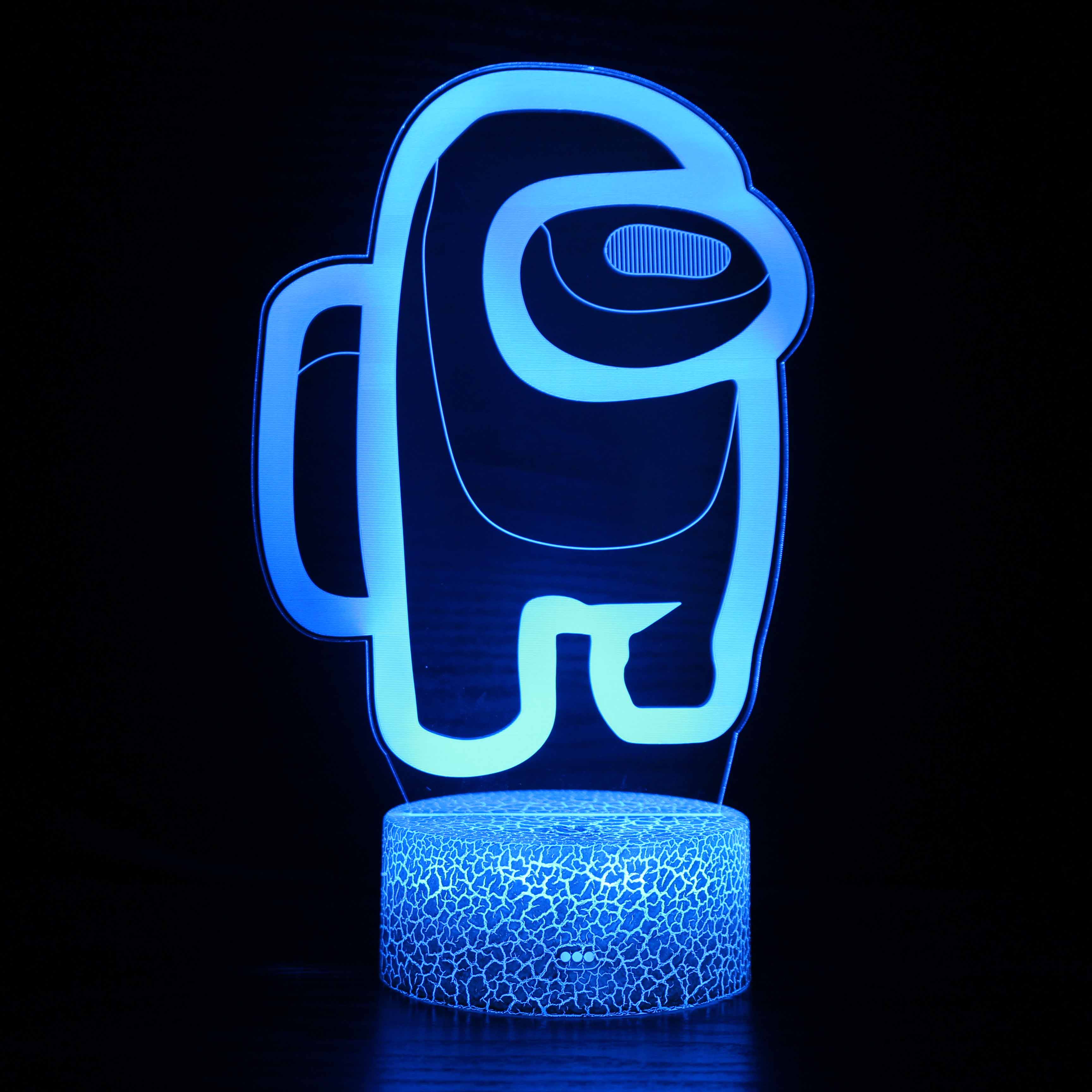 Junips | Among Us Crewmate 3D optical illusion lamp