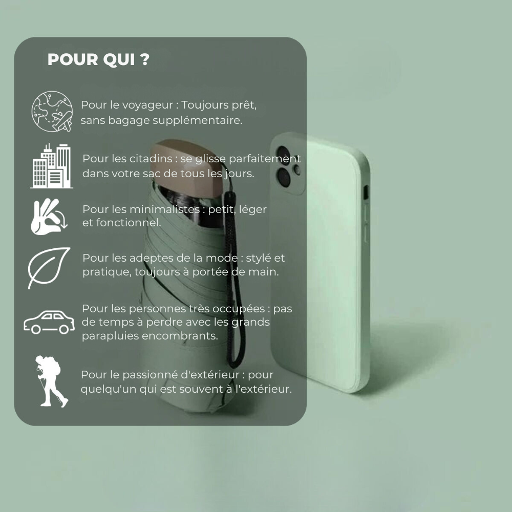 Junips | Compact Umbrella – Your secret weapon against the rain