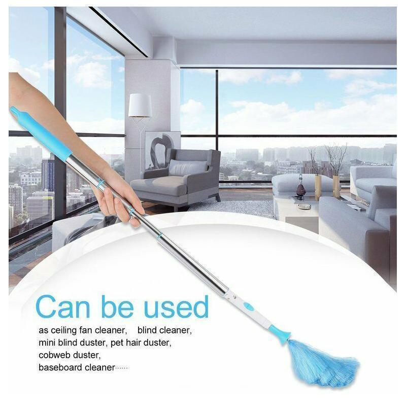 Junips | 360° rotating electric spin duster motorized dust cloth with 2 brushes