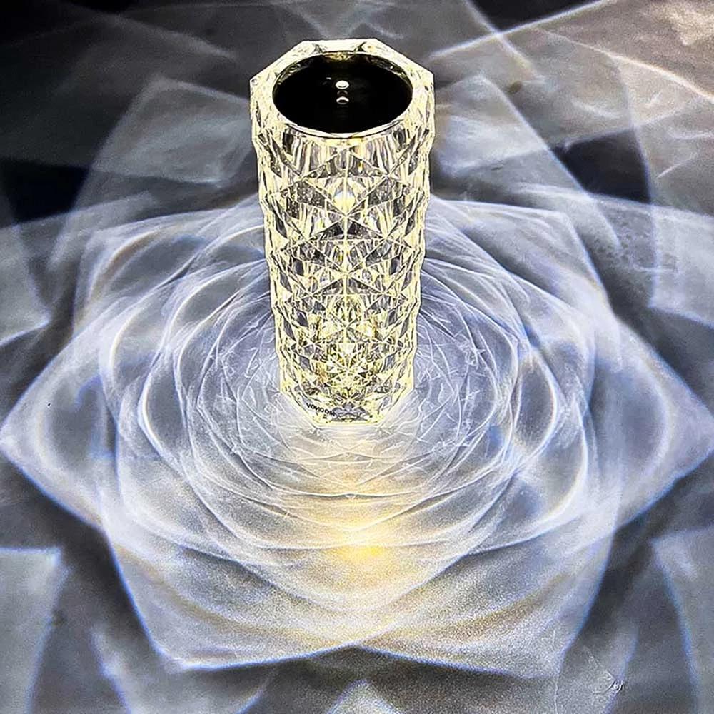 Junips | Rose Rays Crystal Diamond Table Lamp