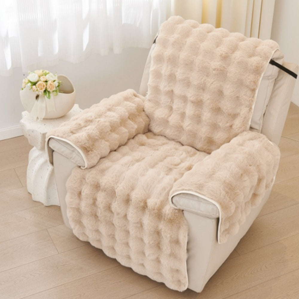 Junips | Faux Fur Recliner Sofa Cover