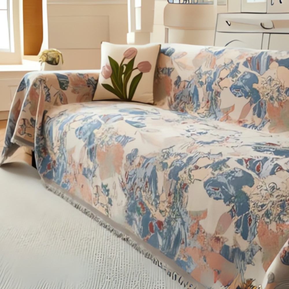 Junips | Amara Floral Reversible Sofa Cover