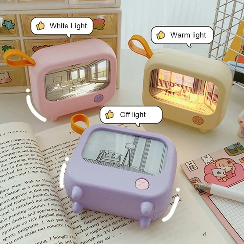 Junips | Mini TV Painting LED Night Light