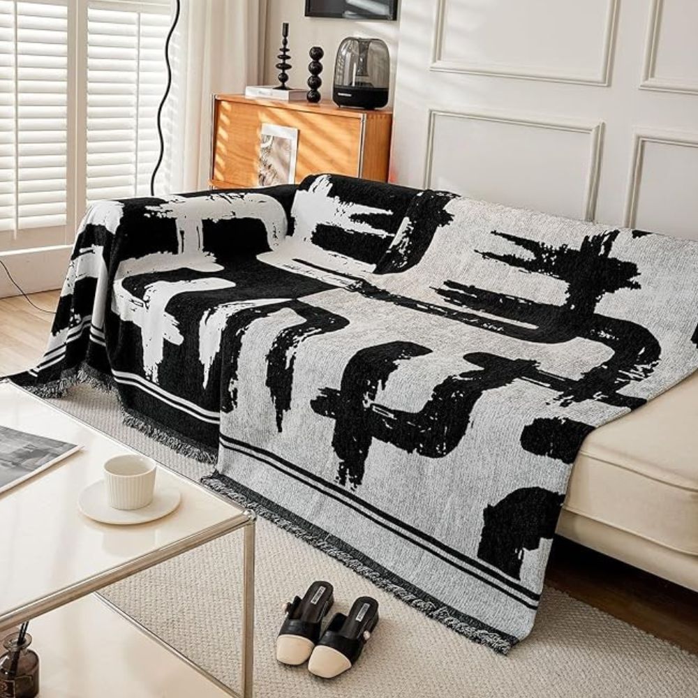 Junips | Brushstroke Art Sofa Cover