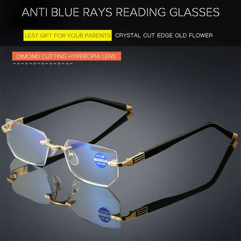 Junips | Progressive reading glasses with high hardness and anti-blue light filter for distance and near viewing
