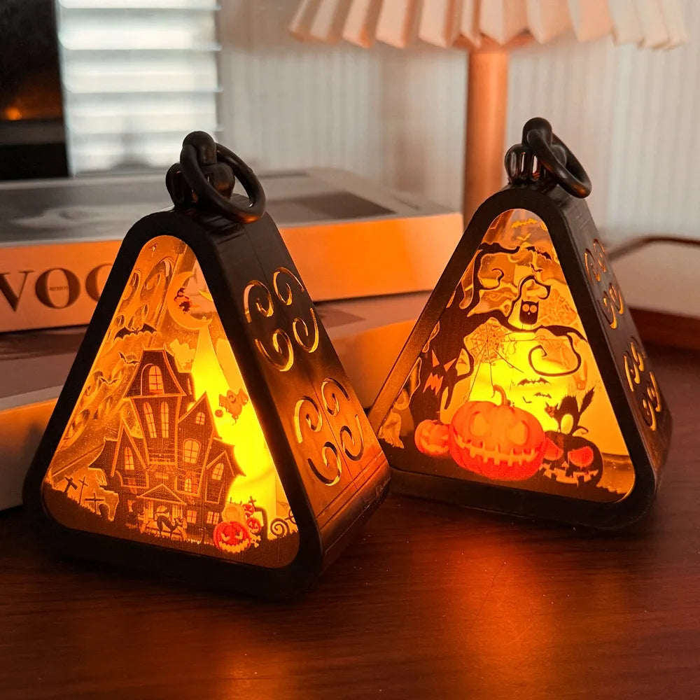 Junips | Halloween Decor Triangle Table Lamp